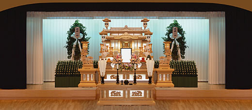 >ゆったり華やかプラン祭壇イメージの写真